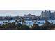 Panoramic water view features a building, lush trees and clear skies at 7700 Sun Island S Dr # 608, South Pasadena, FL 33707
