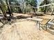 Spacious wood deck and a wooded backyard at 9377 Preston Rd, Brooksville, FL 34601