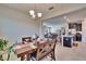 Open dining and living space at 16868 Scuba Crest St, Wimauma, FL 33598