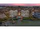 Beautiful waterfront condo buildings with a community pool and dock access to the ocean at 240 108Th Ave # 102, Treasure Island, FL 33706