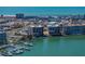 Stunning aerial view of the residential buildings overlooking the intercoastal waterway at 240 108Th Ave # 102, Treasure Island, FL 33706