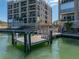 Waterfront dock and seating area provide easy access to the intercoastal waterway at 240 108Th Ave # 102, Treasure Island, FL 33706