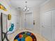 Elegant hallway with elevator access and stylish decor at 240 108Th Ave # 102, Treasure Island, FL 33706