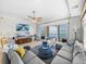 Inviting living room with plush seating, waterfront view and stylish decor offers comfort and elegance at 240 108Th Ave # 102, Treasure Island, FL 33706