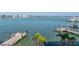 Waterfront view of the intercoastal waterway and docks from the complex at 240 108Th Ave # 102, Treasure Island, FL 33706