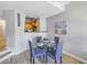 Open dining room with modern furnishings and decor at 2402 W Azeele St # 423, Tampa, FL 33609