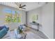 Sitting area with large windows offering abundant natural light at 2402 W Azeele St # 423, Tampa, FL 33609