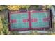 Aerial view of two well-maintained basketball courts at 409 Winterside Dr, Apollo Beach, FL 33572