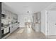 Modern kitchen featuring sleek cabinetry and stainless steel appliances at 5220 Pine St, Seffner, FL 33584