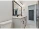 Nicely decorated bathroom featuring a double vanity and tiled floor at 7258 Kodiak Ln, Sarasota, FL 34240