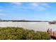Expansive water view showcasing a tranquil waterway with a private dock, surrounded by verdant foliage at 8141 Aquila St # 322, Port Richey, FL 34668