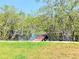 Wooden dock amidst lush greenery, leading to the water at 9914 Indian Key Trl # 32, Seminole, FL 33776