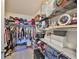Organized walk-in closet featuring wire shelving, hanging racks, and ample storage for clothes, shoes, and accessories at 1407 Tropical Oasis Ave, Plant City, FL 33565