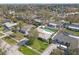 An aerial shot of a home nestled among mature trees and well-maintained lawns in a peaceful suburban neighborhood at 2216 Mcmullen Rd, Largo, FL 33771