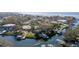 Stunning view of waterfront properties with private docks and easy access to the bay at 4907 W Spring Lake Dr, Tampa, FL 33629