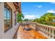 Charming balcony with tile floors, outdoor seating, and scenic views at 4911 W Melrose S Ave, Tampa, FL 33629