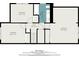 Upstairs floorplan with bedrooms, bathroom, and hall layout at 5105 W Cleveland St, Tampa, FL 33609