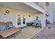 Charming patio lounge area for relaxing with a view of the waterfront at 130 Brightwater Dr # 5, Clearwater Beach, FL 33767