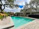 Inviting swimming pool area with a pergola and plenty of patio space for entertaining at 215 Willowick Ave, Temple Terrace, FL 33617