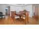 Formal dining room with beautiful wood flooring and ornate wood table set at 2405 S Ardson Pl # 303A, Tampa, FL 33629