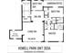Detailed floor plan of Howell Park Unit 303A showing living spaces, kitchen, Primary suite, and guest room at 2405 S Ardson Pl # 303A, Tampa, FL 33629