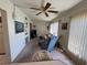 Comfortable living room with ceiling fan and natural light at 2431 Franciscan Dr # 45, Clearwater, FL 33763