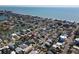 Aerial view of a residential area near the coast with the home marked at 305 160Th Ter, Redington Beach, FL 33708