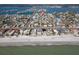 Breathtaking aerial view showcasing a waterfront home location near a pristine beach and beautiful bay at 305 160Th Ter, Redington Beach, FL 33708