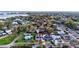 Stunning aerial view of neighborhood homes surrounded by lush trees and water, creating a serene coastal setting at 312 46Th S Ave, St Petersburg, FL 33705