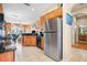 Modern kitchen featuring stainless steel appliances and plenty of cabinet space at 31836 Stillmeadow Dr, Wesley Chapel, FL 33543