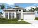 Contemporary single-story home with a clean design, black-framed windows, and attached two-car garage at 3707 109Th Street East, Palmetto, FL 34221