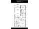 Floor plan showcasing four bedrooms, three bathrooms, kitchen, office, Gathering room, and two-car garage at 3707 109Th Street East, Palmetto, FL 34221