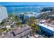 Scenic aerial view of a residential neighborhood, coastline, and cityscape with luxury condominiums at 4907 Bayshore Blvd # 115, Tampa, FL 33611