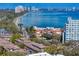 Panoramic aerial view showcasing the bay, downtown cityscape, and residential area at 4907 Bayshore Blvd # 115, Tampa, FL 33611