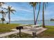 Scenic picnic area with grills, tables, and stunning waterfront views for outdoor enjoyment at 6025 Shore S Blvd # 410, Gulfport, FL 33707