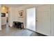 Bright entryway featuring new flooring and a decorative glass window next to the front door at 920 Spruce Dr, Belleair Beach, FL 33786