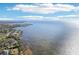 Clear view of the open bay from this waterfront property at 1015 Coldstream Ct, Tarpon Springs, FL 34689
