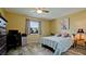 Comfortable bedroom featuring a large window, ample natural light, and a tranquil, inviting atmosphere at 1320 Bottlebrush Dr, Bradenton, FL 34208