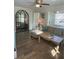 Cozy living room with wood floors, comfortable seating, and natural light at 2235 20Th St S, St Petersburg, FL 33712