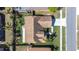 An aerial shot of the house showcasing its roof, well-kept yard, and proximity to nearby homes at 4313 Brooke Dr, Valrico, FL 33594