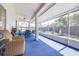 Covered patio with seating and view of the backyard at 4313 Brooke Dr, Valrico, FL 33594