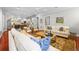 Open-concept living room seamlessly connects to the kitchen, creating an ideal space for entertaining and everyday living at 4603 S Bartlett St, Tampa, FL 33611