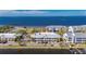 Beautiful aerial view of waterfront condos with easy access to the beach, pier, and boat docks at 611 Destiny Dr # 304, Ruskin, FL 33570