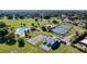 Aerial view of various community sports fields, including tennis, racquetball, and pool at 10408 Rosemount Dr, Tampa, FL 33624