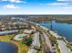 Gorgeous aerial view of waterfront condos with stunning water views and convenient parking at 108 Pompano Se Dr # A, St Petersburg, FL 33705