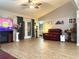 Bright and airy living room featuring comfortable seating and stylish decor throughout at 35118 Whispering Oaks Blvd, Dade City, FL 33523