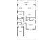 Detailed floor plan showcasing the layout of the home, including the bedrooms, kitchen, and living spaces at 3515 Centavo Ct, Hernando Beach, FL 34607