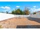 Large gravel backyard, fully fenced for privacy, offering low-maintenance outdoor living at 3539 Bradford Dr, Holiday, FL 34691