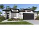 Charming single-story home featuring stone accents, a two-car garage, and lush tropical landscaping at 3724 109Th Street East, Palmetto, FL 34221