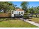 Charming one-story home with a manicured lawn, light blue door, and inviting front porch at 4944 28Th S Ave, Gulfport, FL 33707